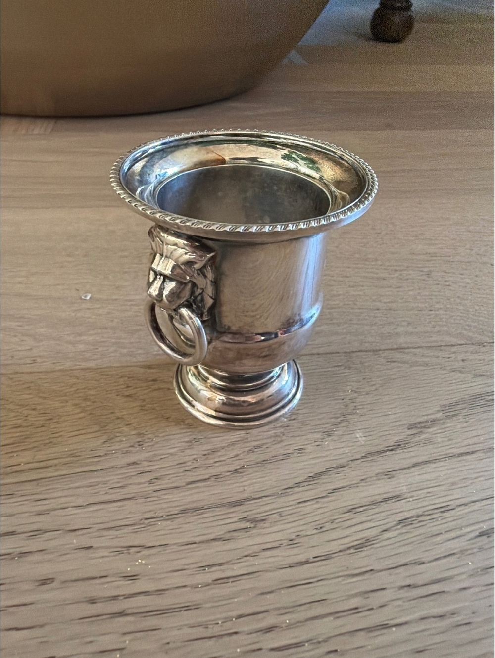 Vintage Viners of Sheffield Silver Plated Mini Wine Cooler Urn Lion Handles Engl